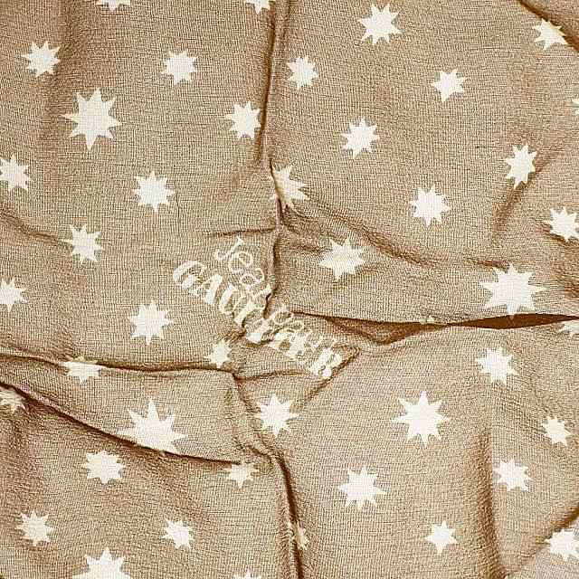 ジャンポールゴルチエ Jean Paul GAULTIER silk scarf ロゴ 総柄