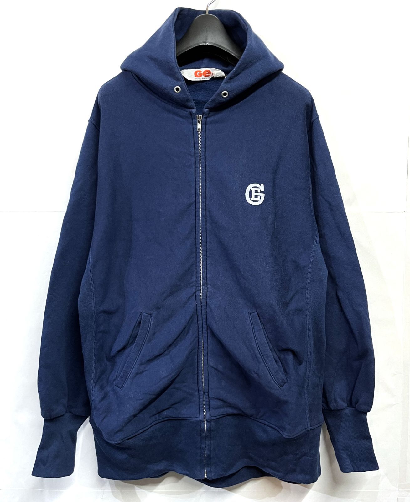 90s GOODENOUGH｜グッドイナフ クラシックロゴ ジップ パーカー