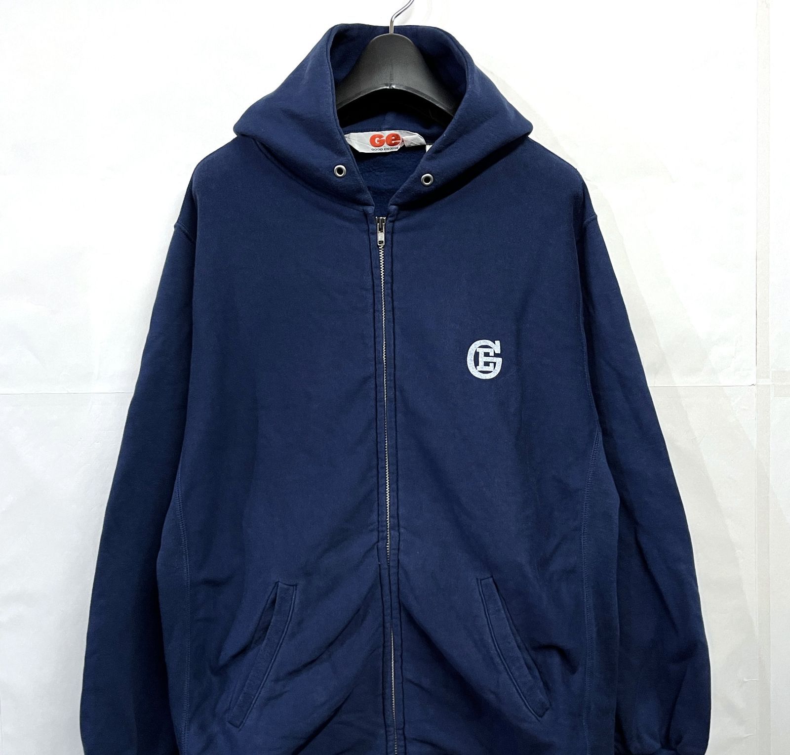 90s GOODENOUGH｜グッドイナフ クラシックロゴ ジップ パーカー 