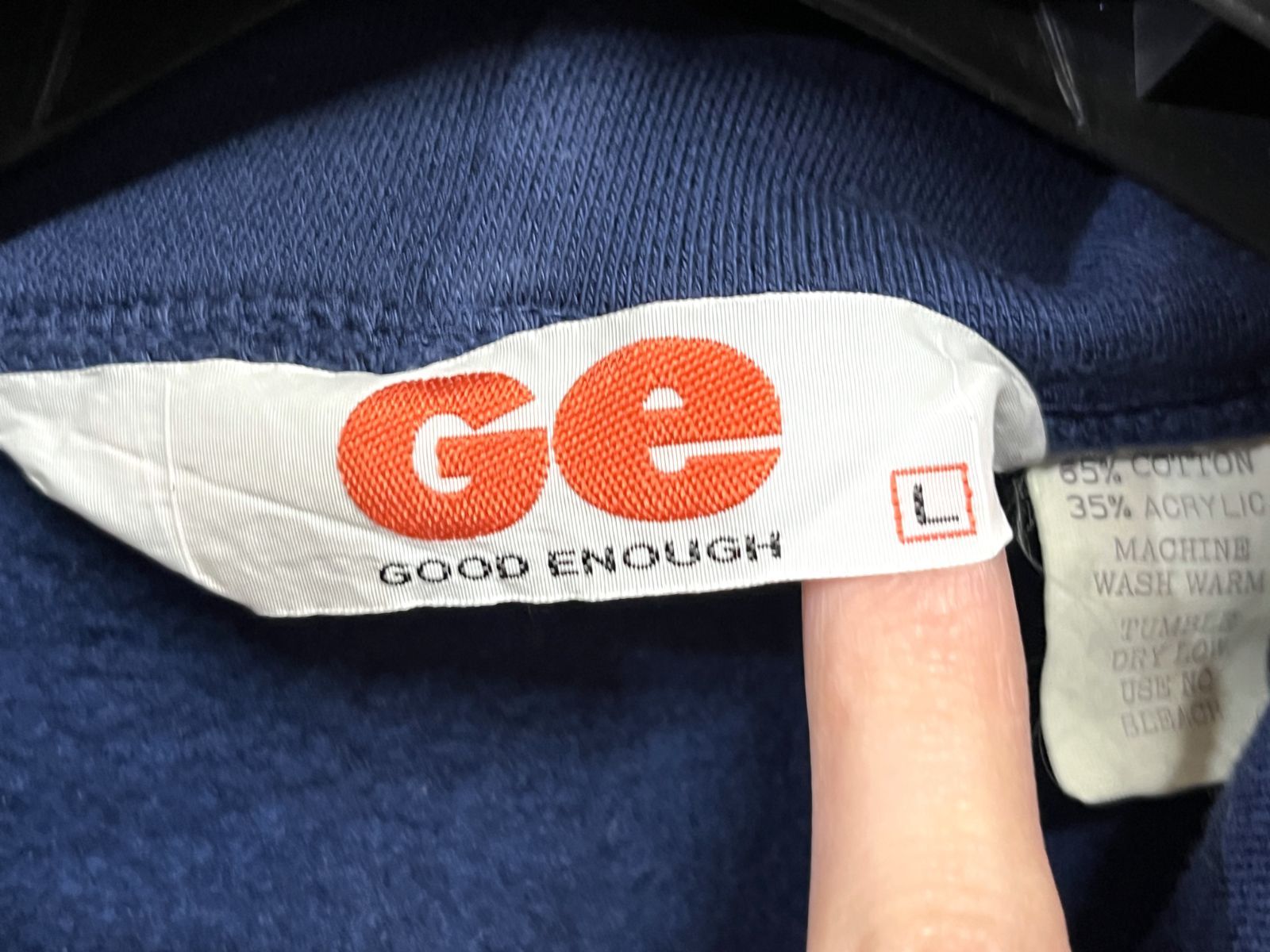 90s GOODENOUGH｜グッドイナフ クラシックロゴ ジップ パーカー