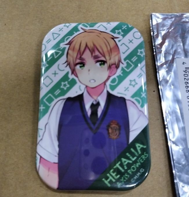 ヘタリア イギリス 学生風 ぷくっとバッジ ヘタリア ぷくっとバッジ