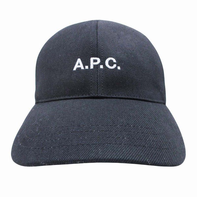 美品 25ss アーペーセー A.P.C. Charlie キャスケット チャーリー ロゴ