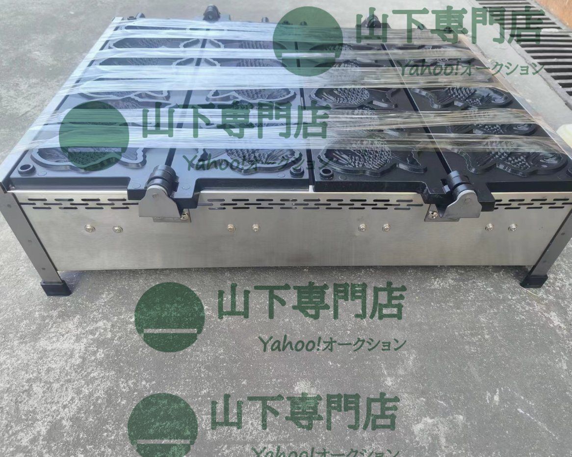 業務用魚型 たい焼き器　LPガス　屋台　鯛焼き LPガス たい焼き器 6匹×2連 12匹焼ける！ 鯛焼き器/業務用/厨房機器