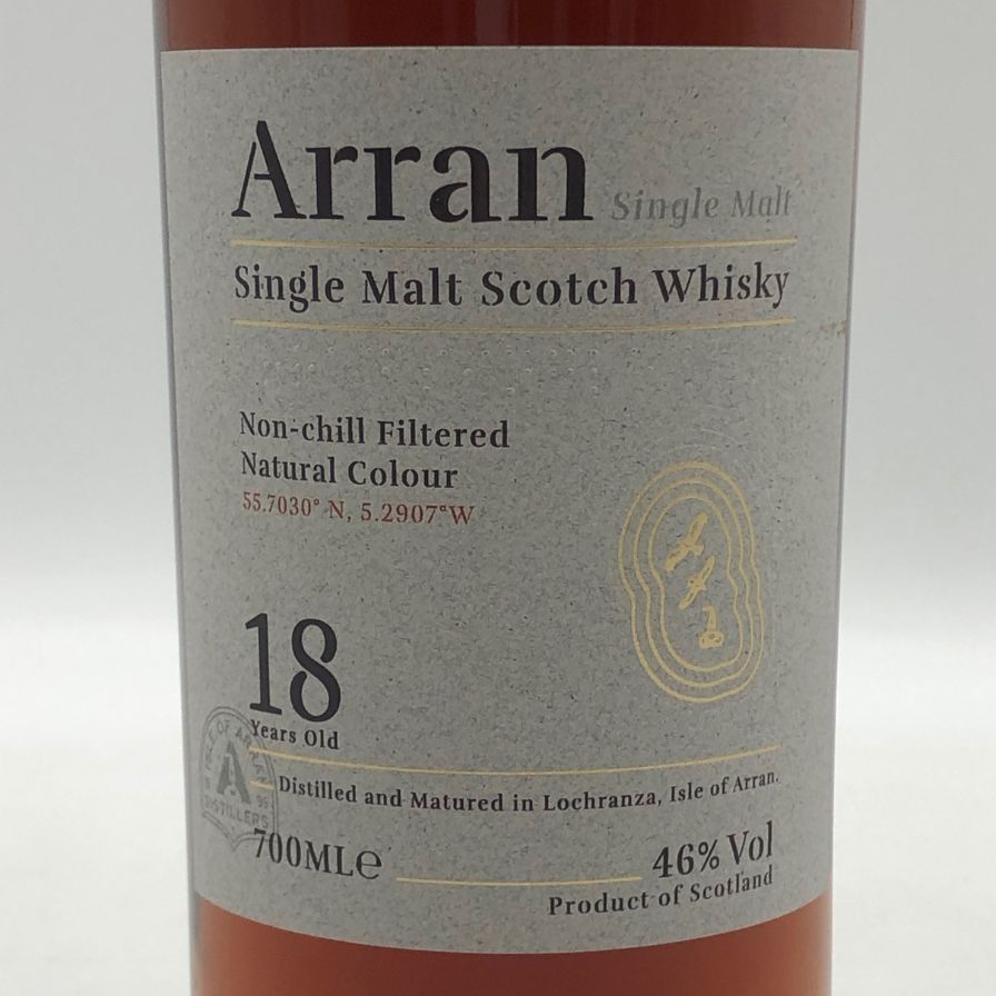 アラン 18年 シングルモルト 700ml 46% 未開栓 - メルカリ