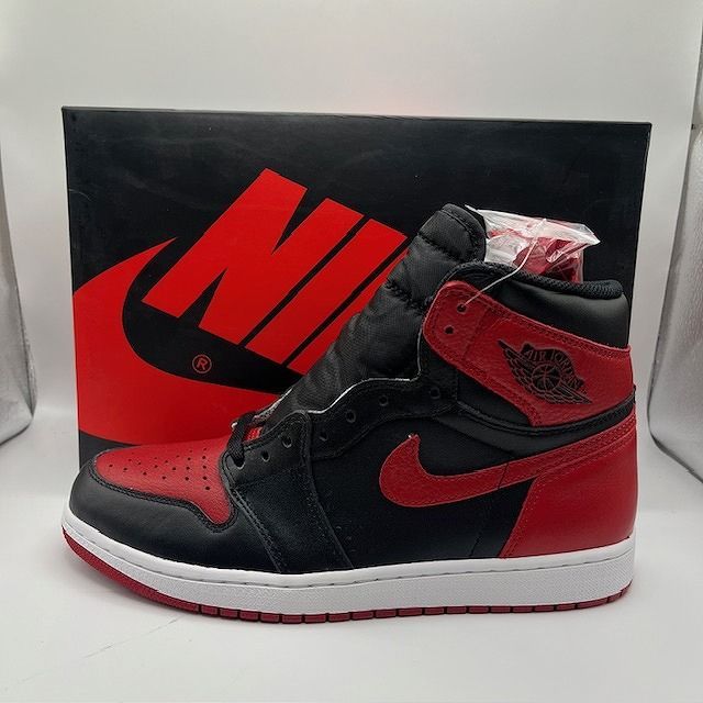 NIKE 2016 AIR JORDAN 1 RETRO HIGH OG BRED/BANNED 27.5cm 555088-001 