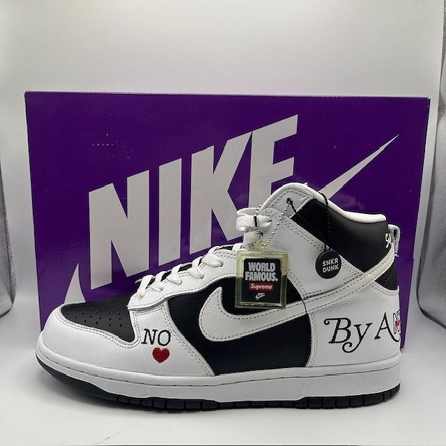 Supreme 22ss x NIKE SB DUNK HIGH OG QS BY ANY MEANS 27.5cm DN3741 