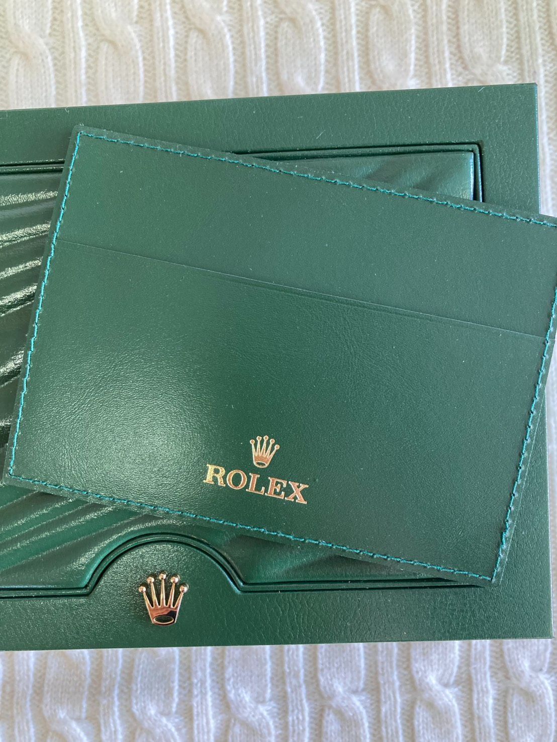 ☆ROLEX 純正 グリーンボックス 空箱・Datejust レディース 純正コマ