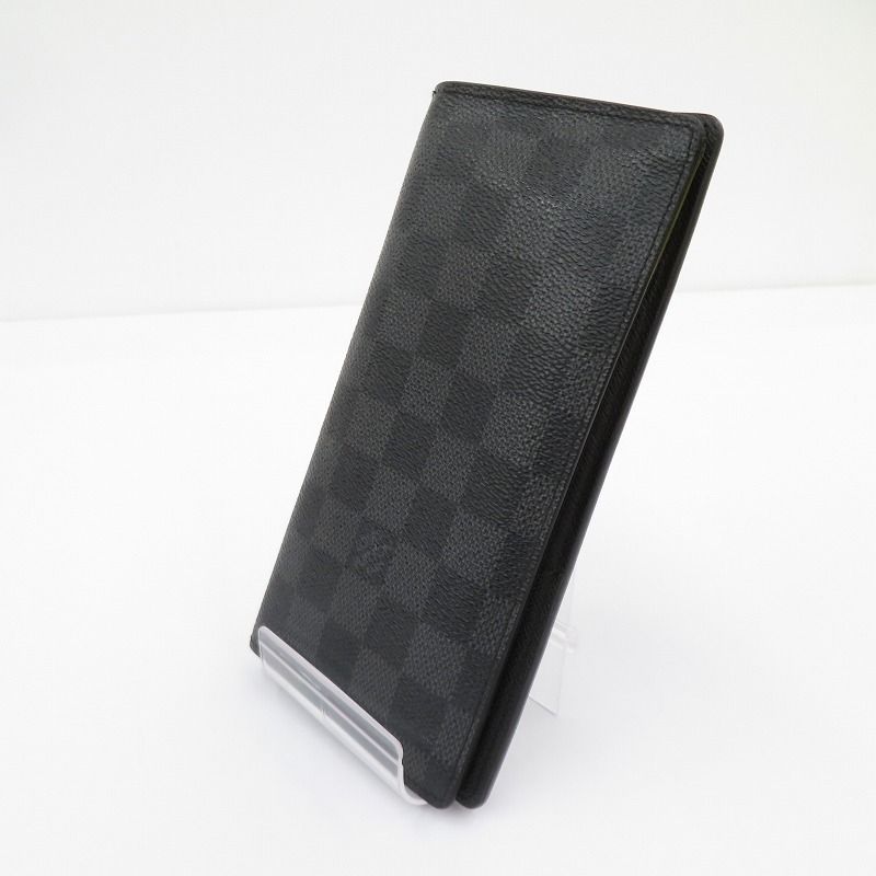 【瀬戸大橋店】 中古 LOUIS VUITTON | ルイ・ヴィトン 長財布 ダミエ グラフィット ポルトフォイユ・ブラザ N62665 ブラック 【125】 瀬戸大橋店】 中古 LOUIS VUITTON | ルイ・ヴィトン 長財布 ダミエ