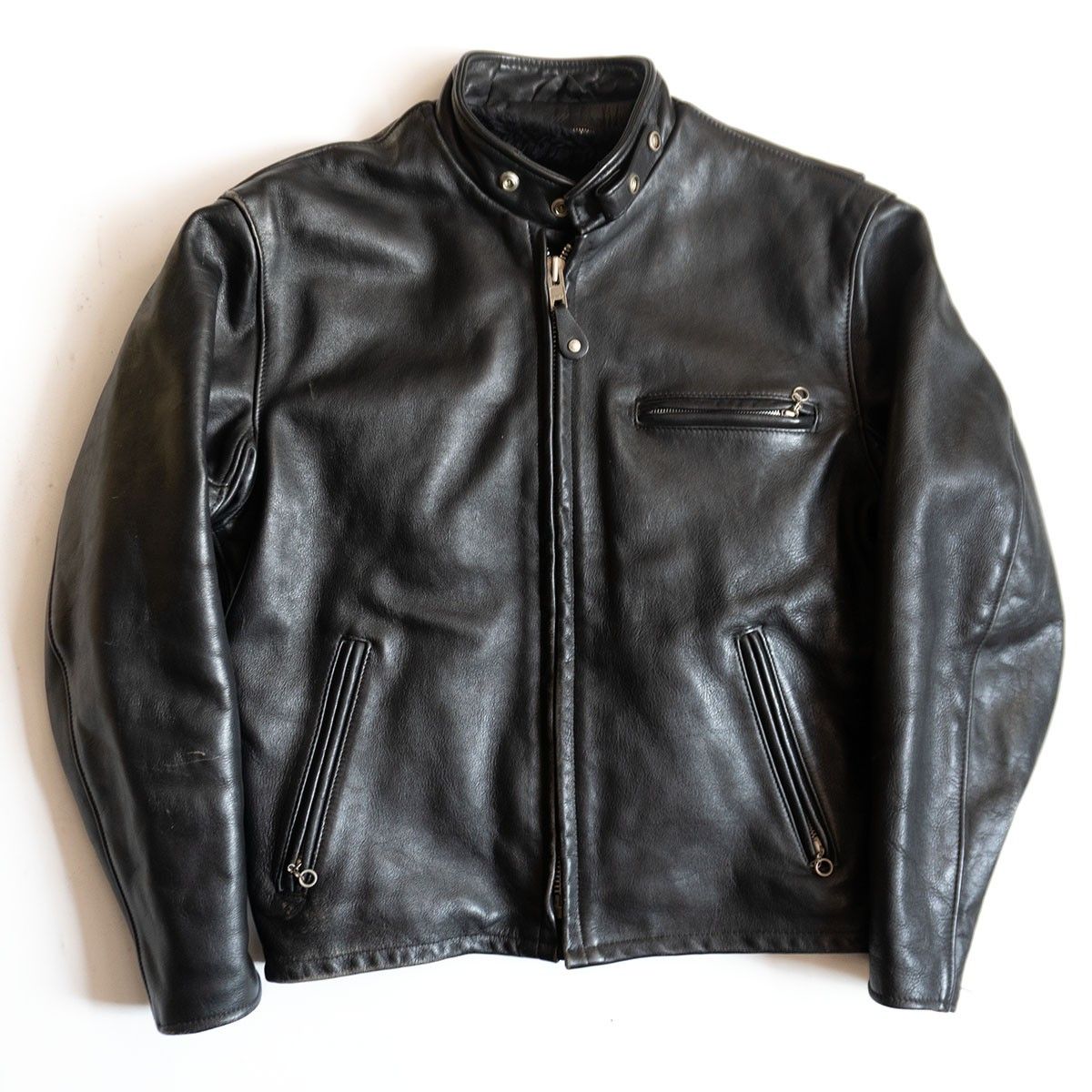 激味 SCHOTT 641 シングルライダース ボアライナー 38 USA Schott N.Y.C（ショット） Schott USA LINE 641HH ホースハイド