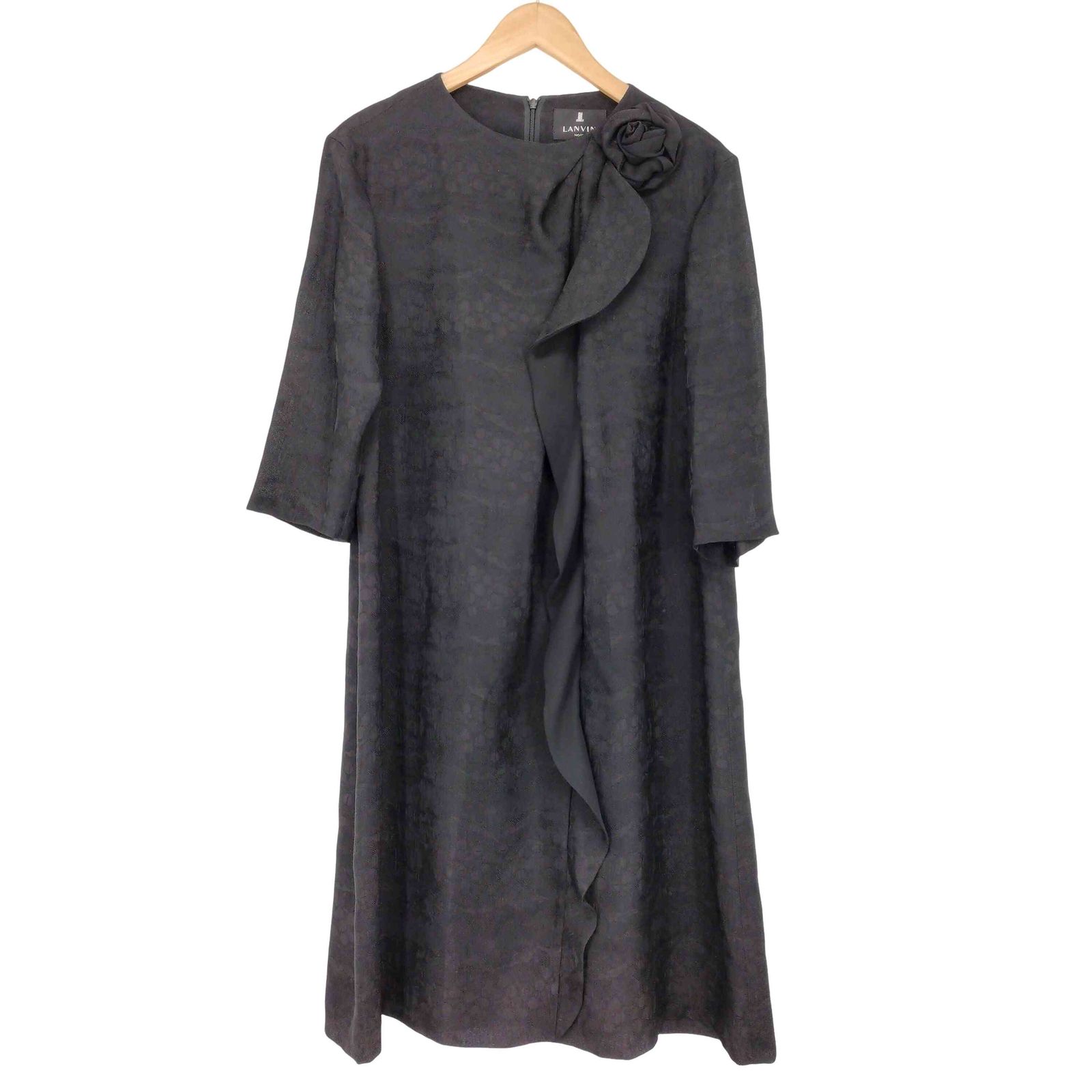 ランバン LANVIN noir コサージュデザインドレス レディース JPN：38  