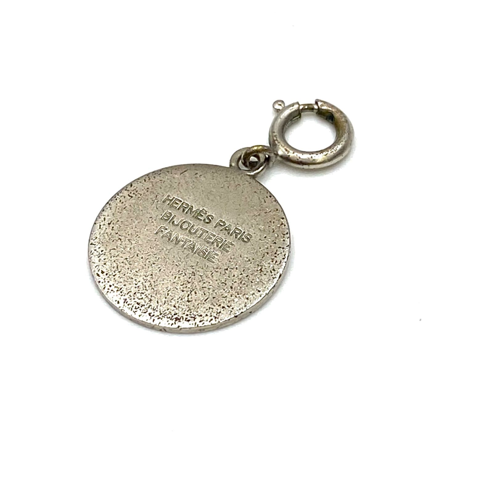 HERMES エルメス セリエ ペンダント トップ チャーム シルバー ロゴ
