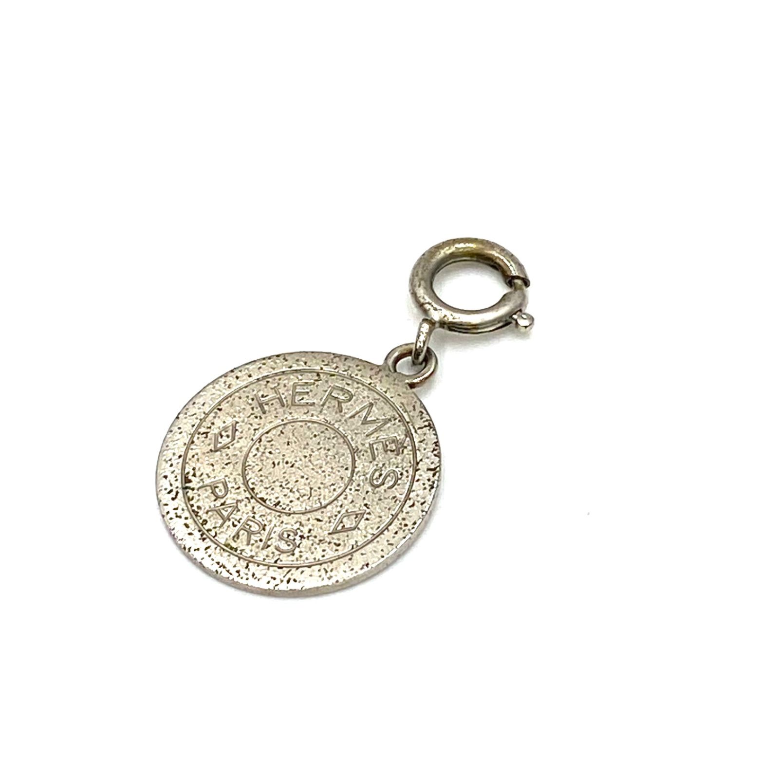HERMES エルメス セリエ ペンダント トップ チャーム シルバー ロゴ