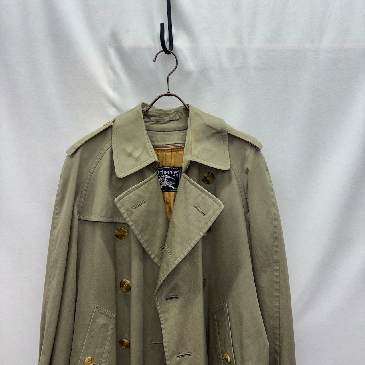 90s Burberrys trenchcoat burberry バーバリー トレンチコート カーキ