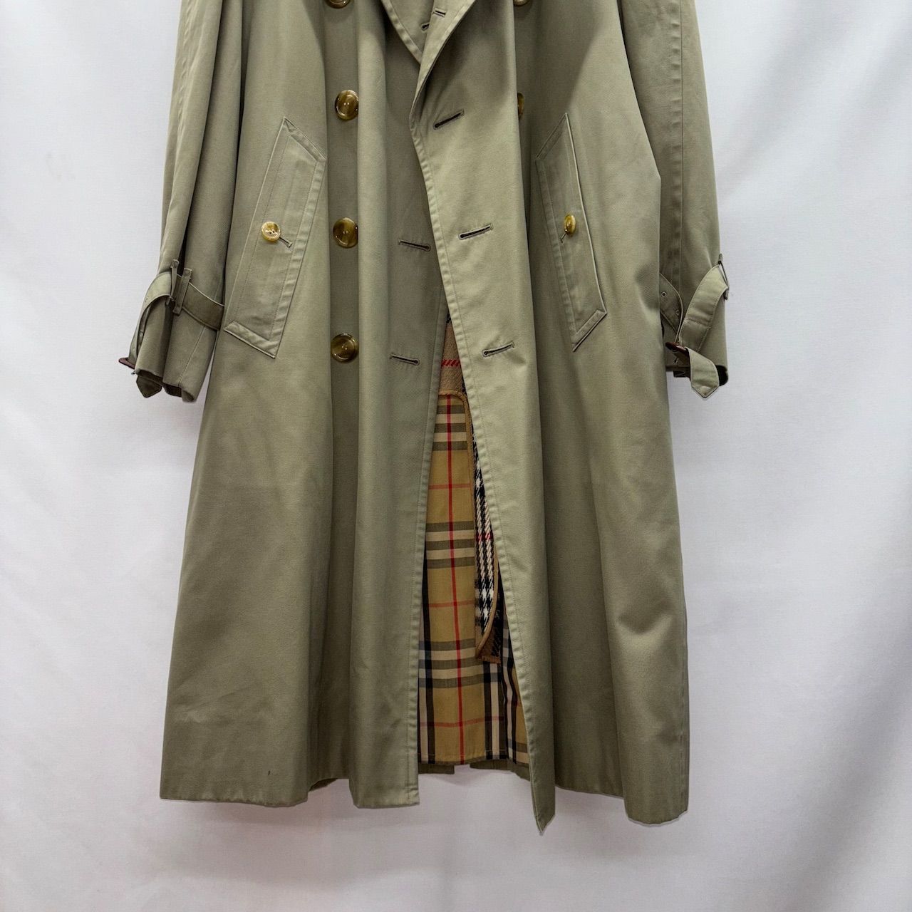90s Burberrys trenchcoat burberry バーバリー トレンチコート カーキ