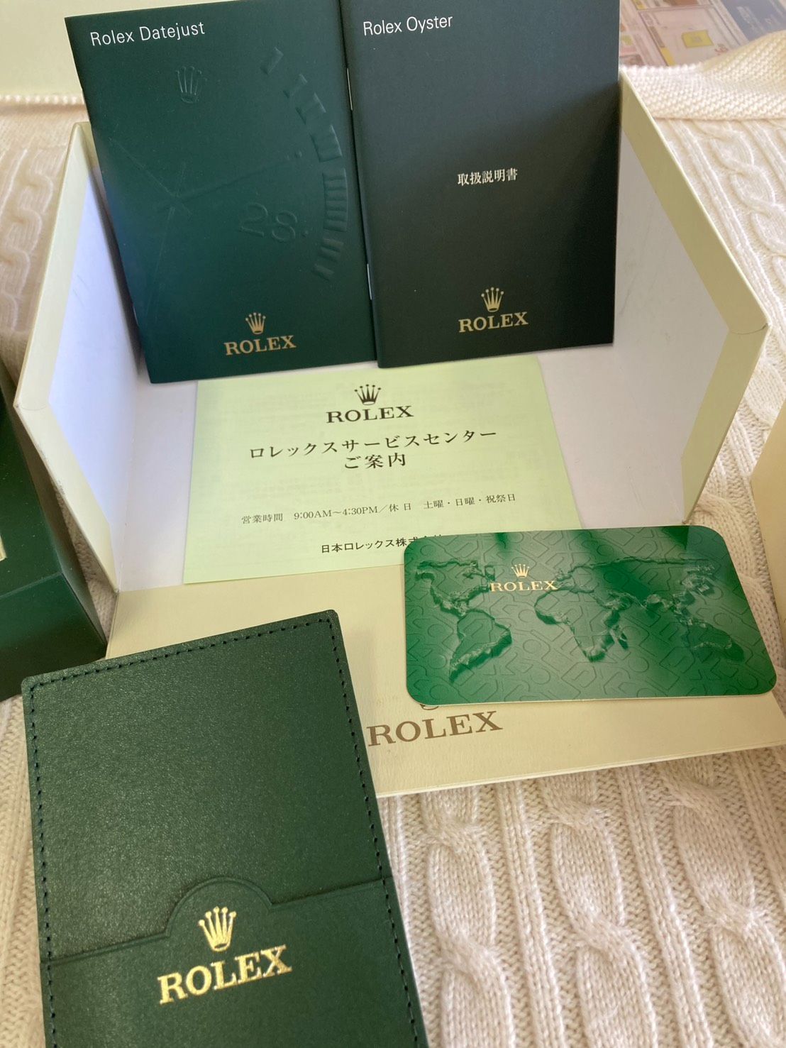 ☆ROLEX 純正 グリーンボックス 空箱・純正コマセット ☆ - メルカリ