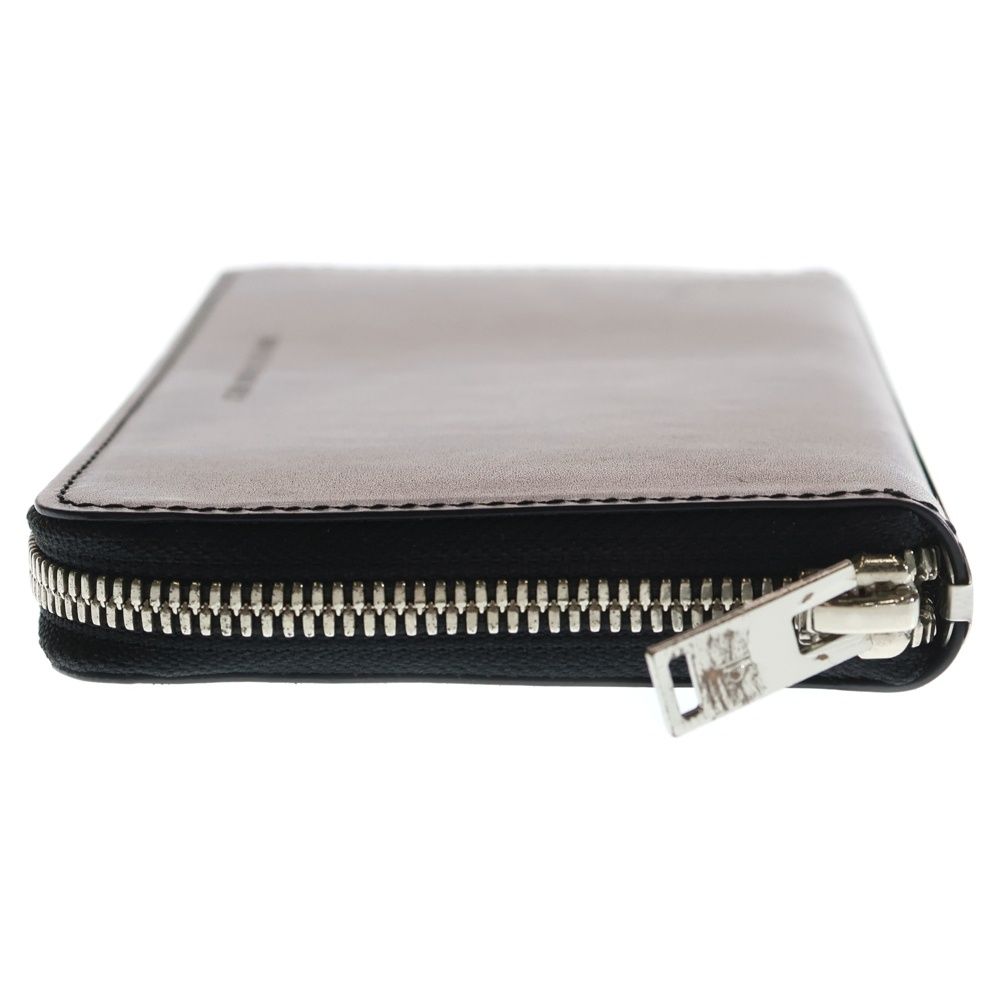 JOHN LAWRENCE SULLIVAN ジョンローレンスサリバン LEATHER LONG WALLET カウハイド レザー ジップアップロングウォレット 長財布 ブラック/シルバー JLS-08-04 JOHN LAWRENCE SULLIVAN (ジョンローレンスサリバン) LEATHER LONG