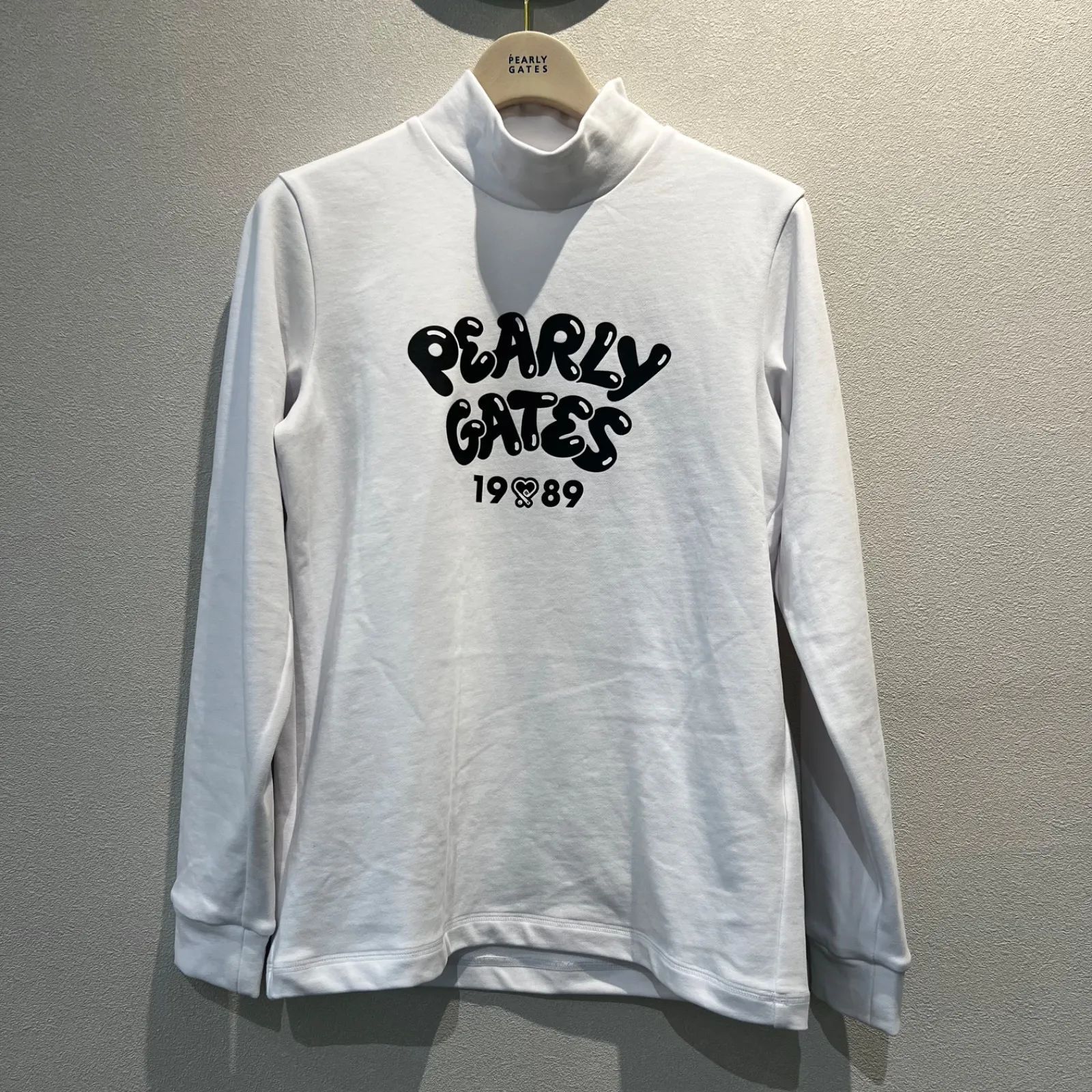 pearly gates Cソロナ裏毛長袖ハイネックカットソー Cソロナ裏毛長袖ハイネックカットソー | PEARLY GATES（パーリーゲイツ
