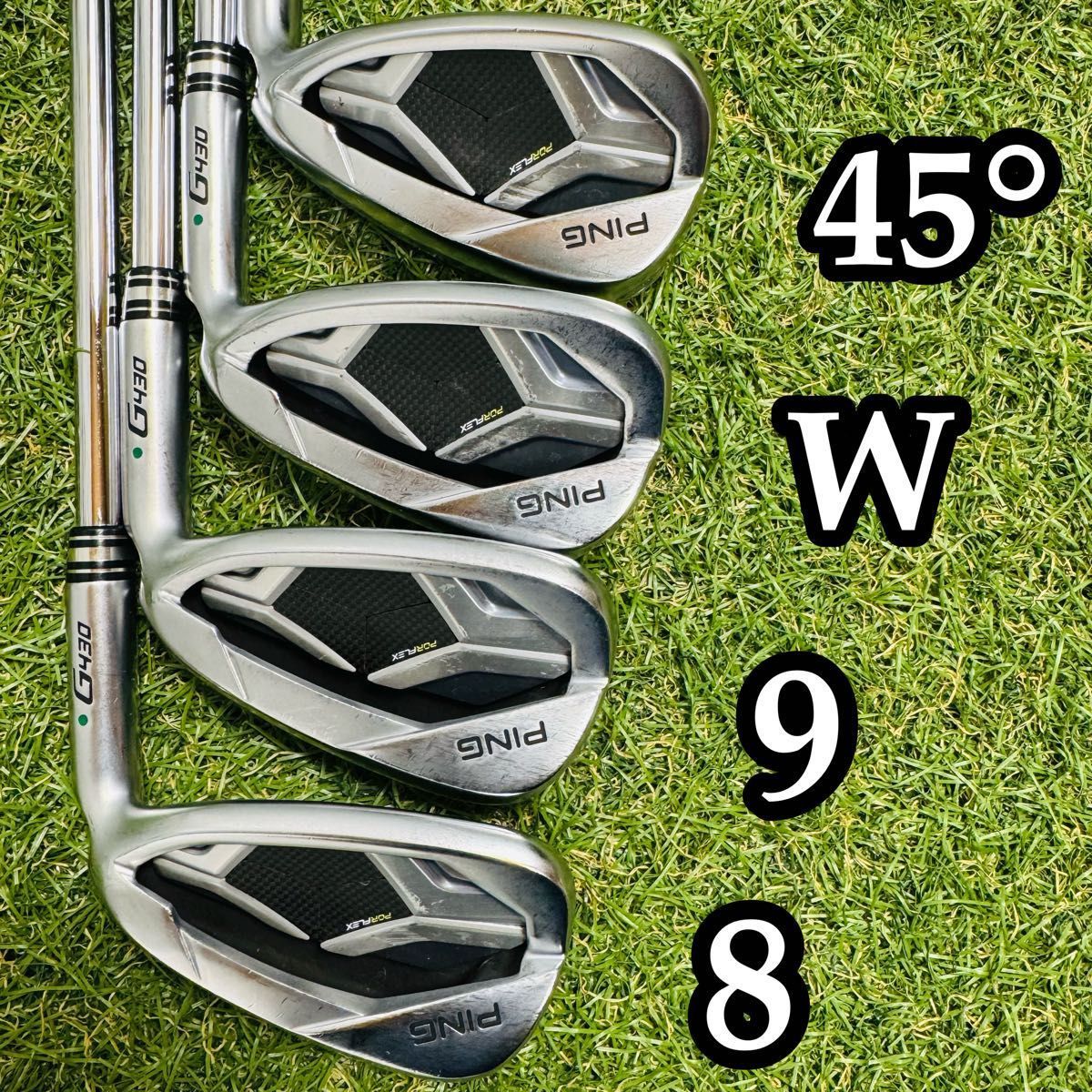 良品】ピン G430 緑ドット メンズアイアンセット 7本 スチール S