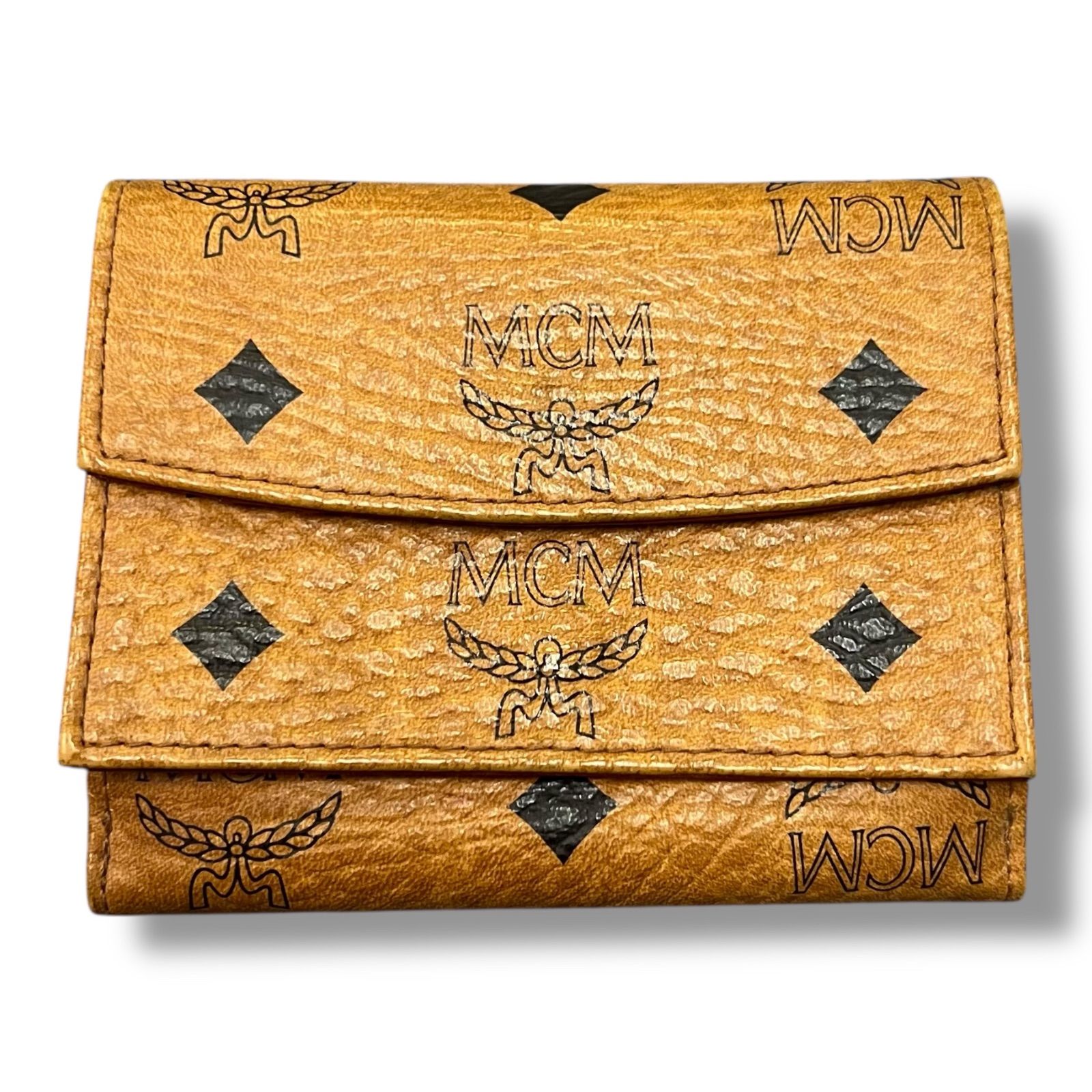 MCM 三つ折り財布 ウォレット ミニウォレット エムシーエム ブラウン 