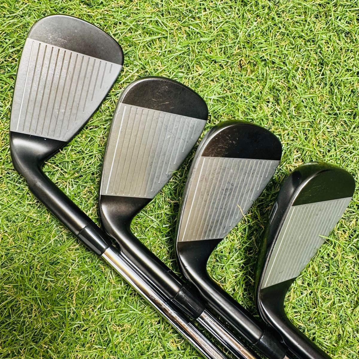 良品】初心者推奨 ピン G710 黒ドット メンズアイアンセット 7本 S