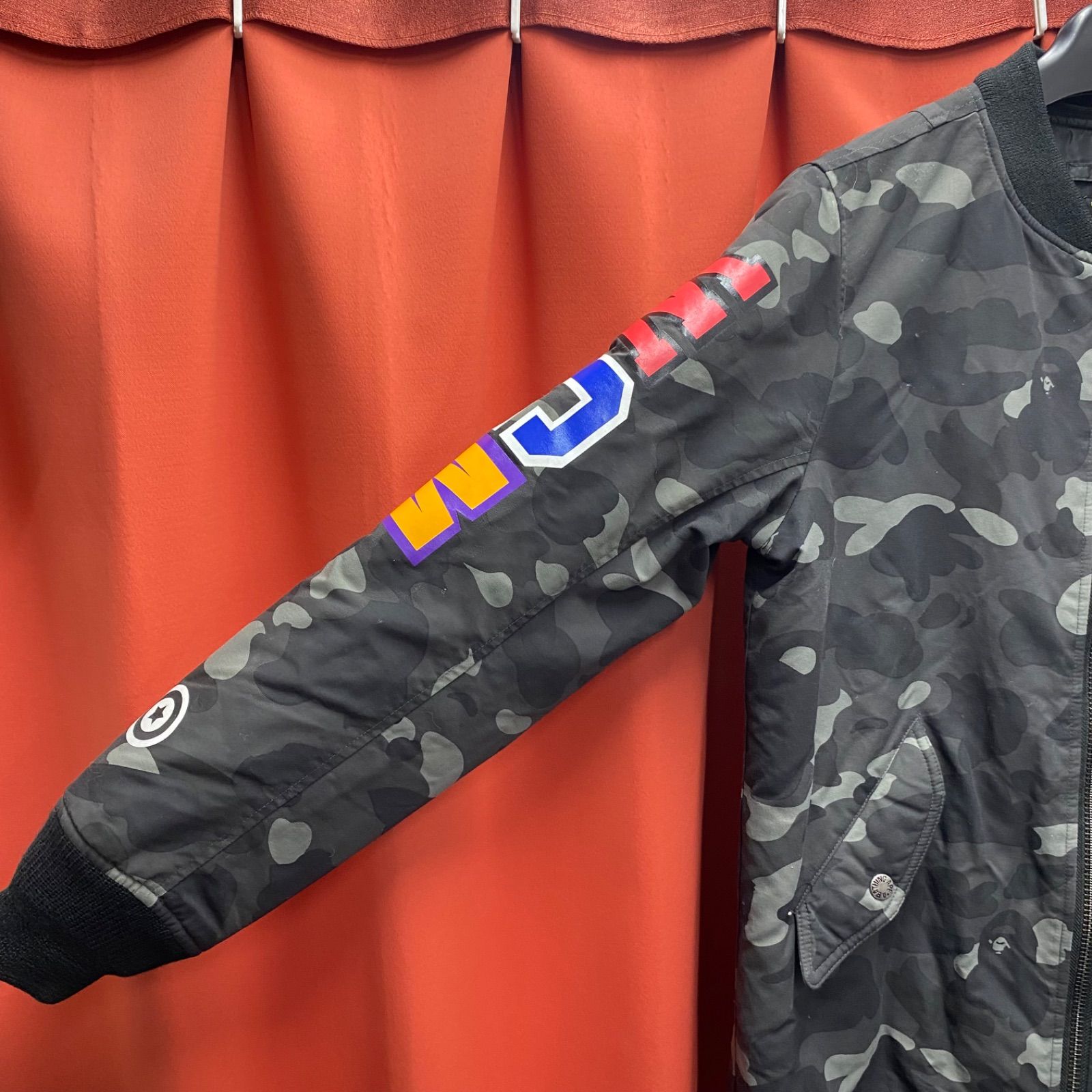 A BATHING APE アベイシングエイプ XS フライトジャケット MA-1