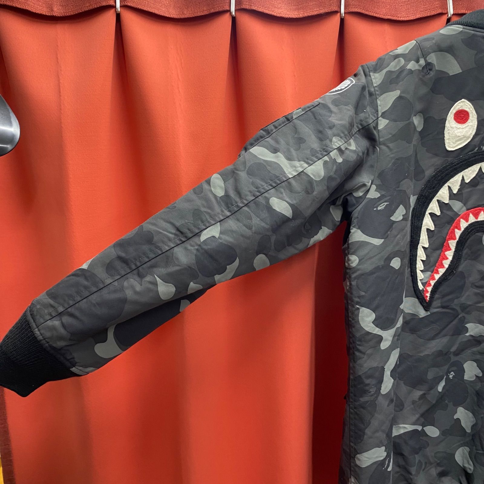 A BATHING APE アベイシングエイプ XS フライトジャケット MA-1