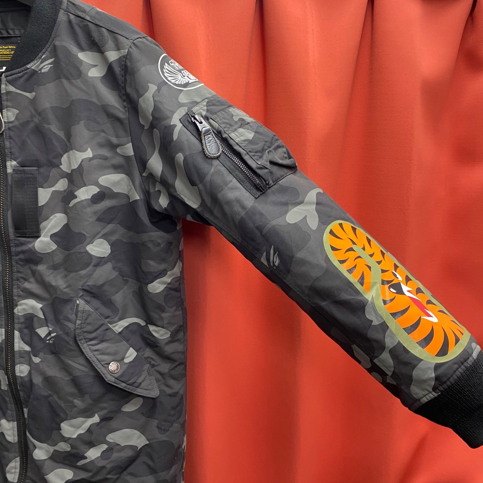 A BATHING APE アベイシングエイプ XS フライトジャケット MA-1