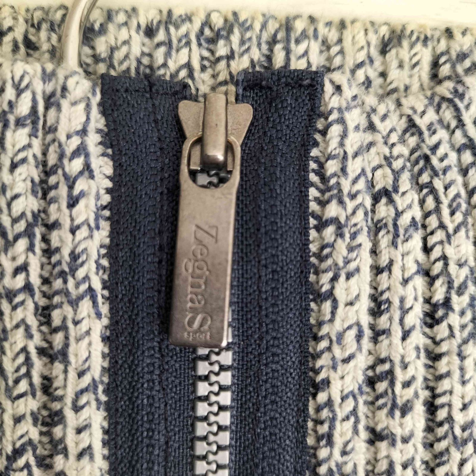 エルメネジルドゼニア Ermenegildo Zegna ハーフジップ コットンニット