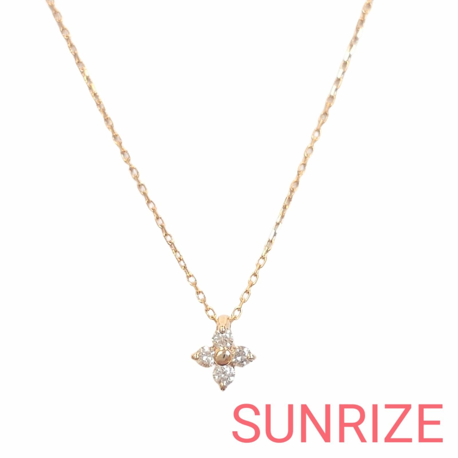 K18PG ete ダイヤモンド 0.05ct ネックレス【T432】 - メルカリ