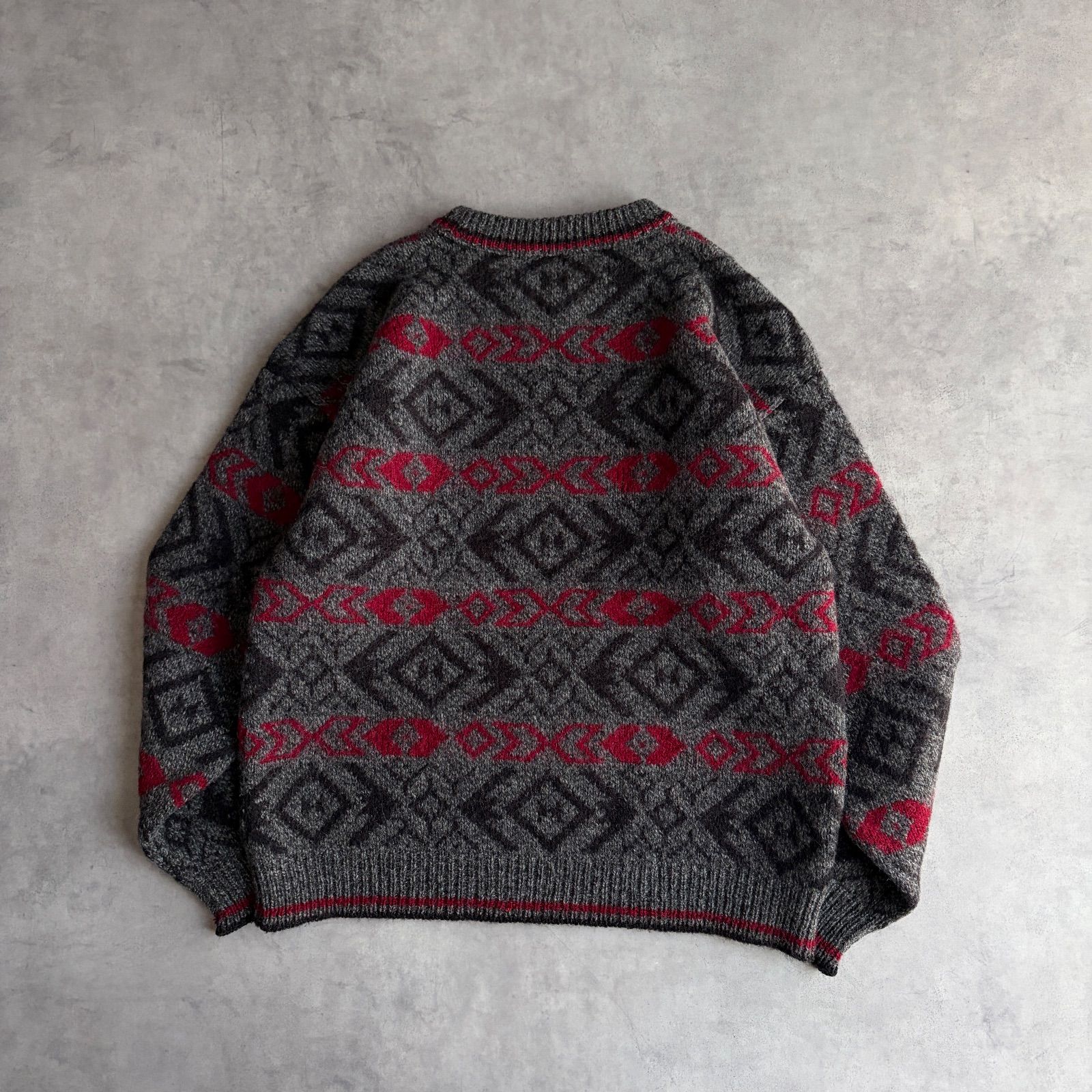 90s/LANDS'END/ランズエンド/ウールニット/USA製/アメリカ製/クルー