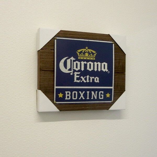 ウッデン サインボード CORONA EXTRA BOXING BOX TOP コロナビール