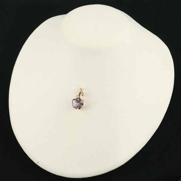 アメジスト ダイヤ ダイヤモンド ペンダントトップ K18PG #185448