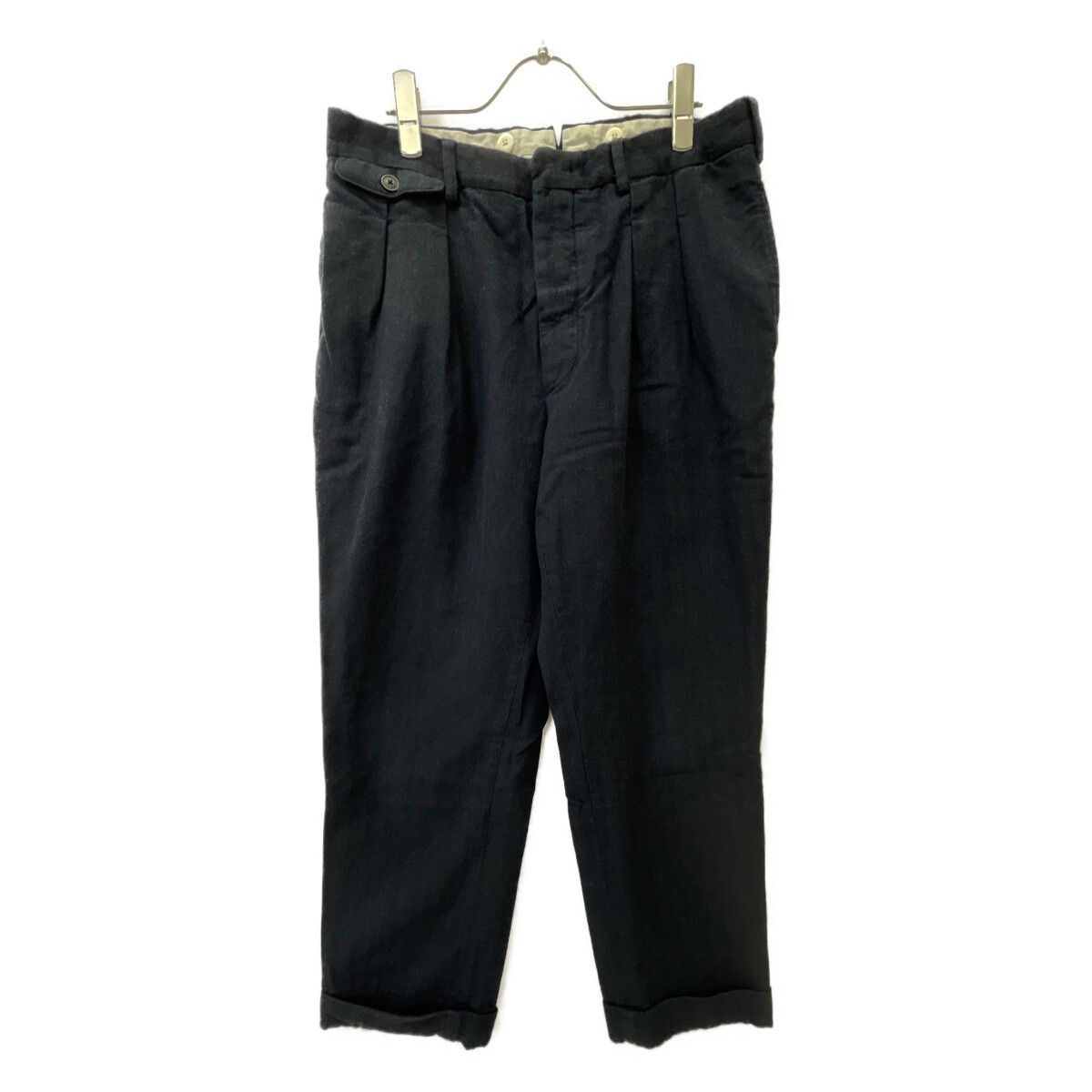 RRL ダブルアールエル ﾈｲﾋﾞｰ ｳｰﾙ ﾍﾘﾝﾎﾞｰﾝ 2ﾀｯｸ ｽﾗｯｸｽ 32 - メルカリ