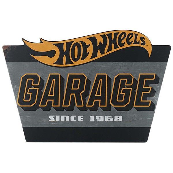 ダイカット メタルサイン Mattel Hot Wheels Garage ホットウィール