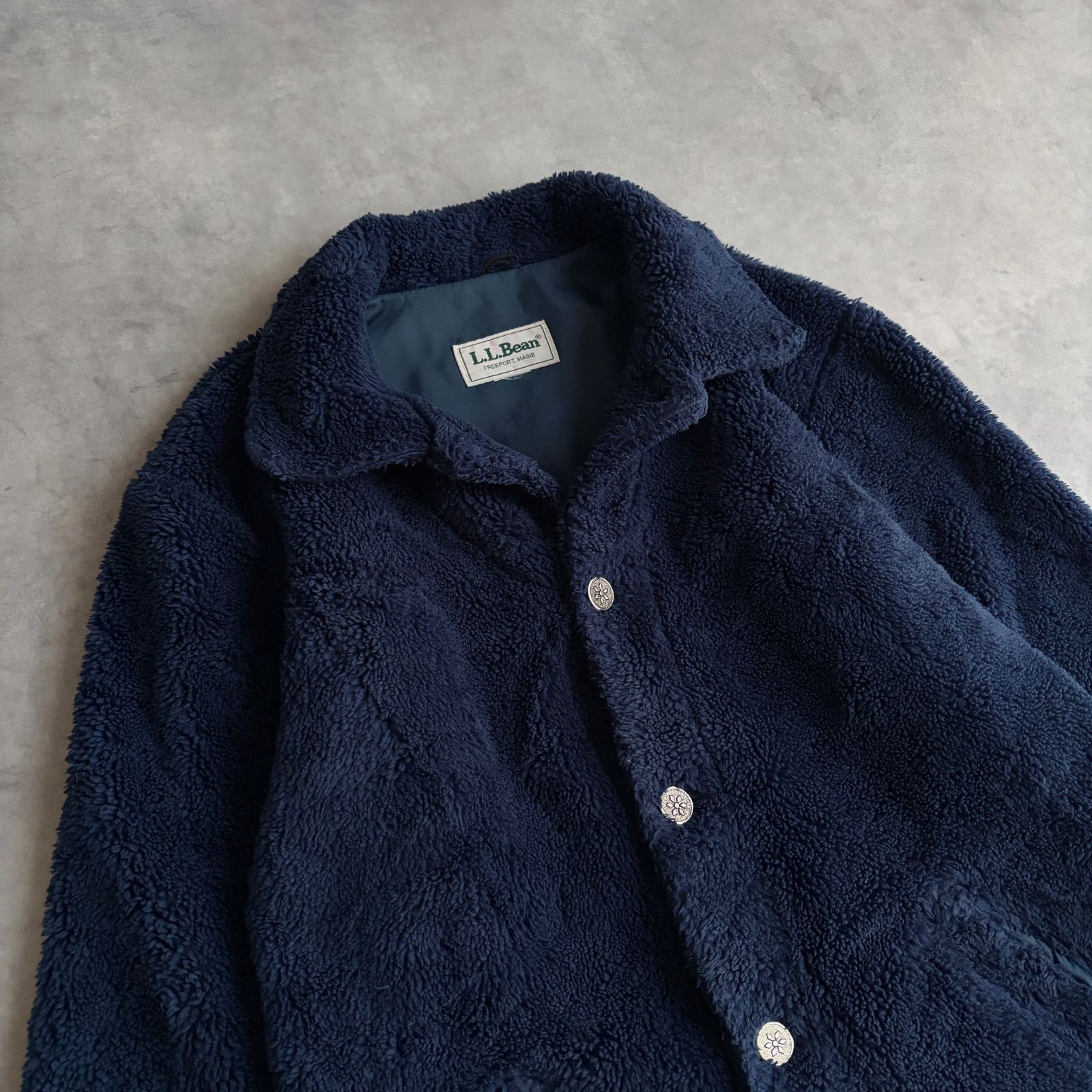 80s〜90s/L.L.Bean/エルエルビーン/ボアジャケット/ミドル丈/メタル 
