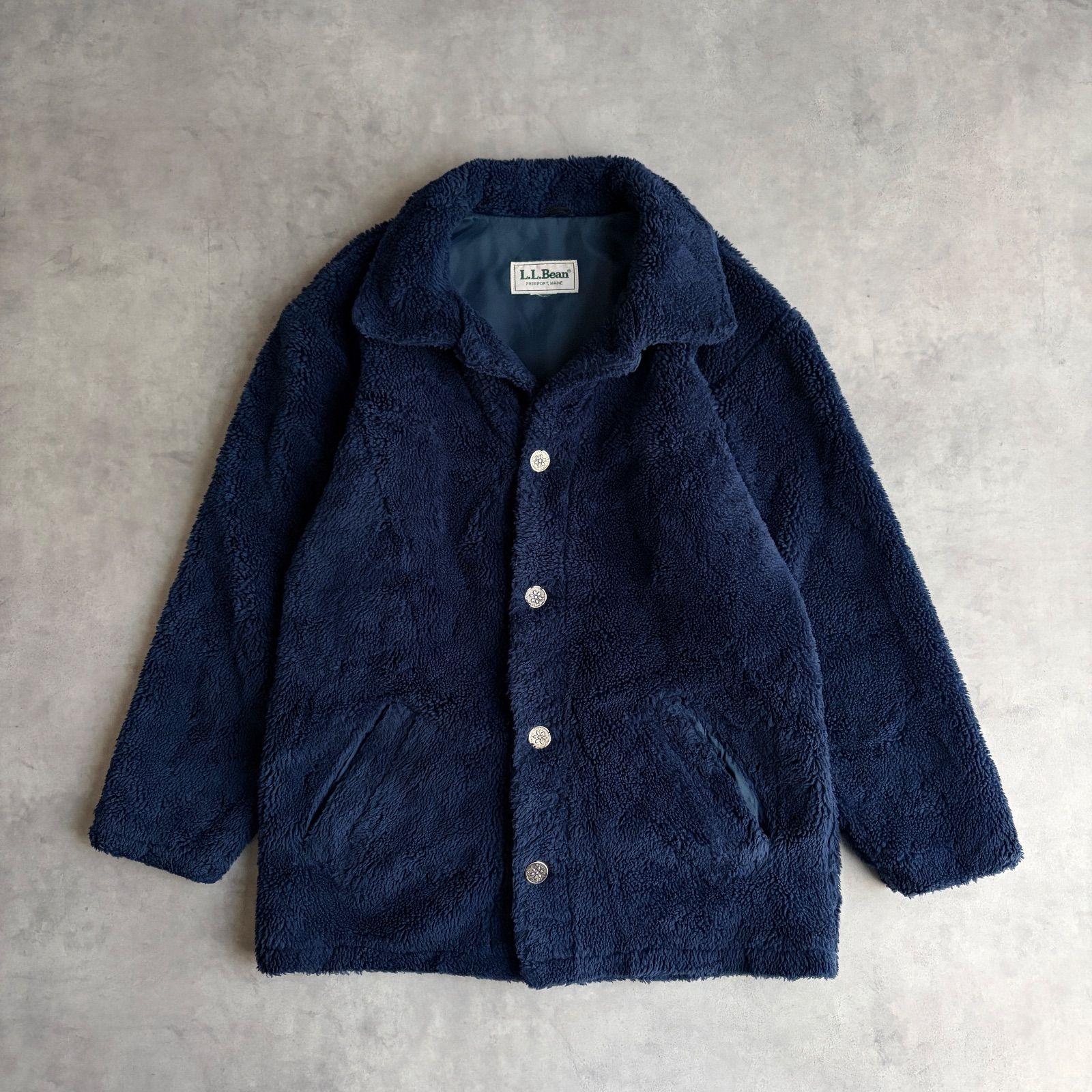 80s〜90s/L.L.Bean/エルエルビーン/ボアジャケット/ミドル丈/メタル 
