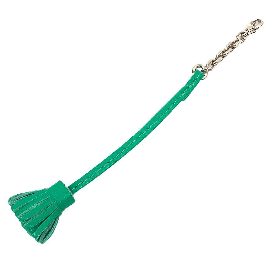 HERMES エルメス カルメンチータプティポンポン13 グリーン しおり