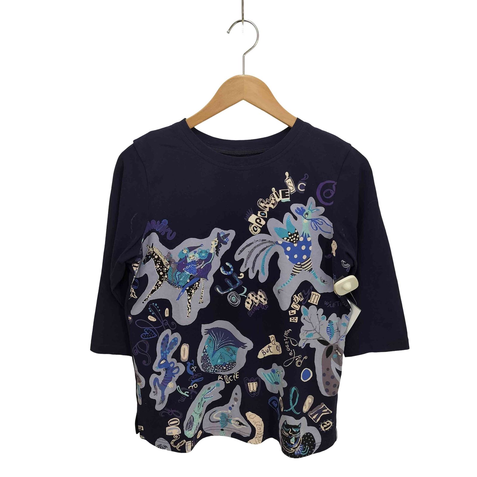 トクコプルミエヴォル　黒　ドット柄長袖チュニック 9号 トクコプルミエヴォル 黒 ドット柄長袖チュニック 9号 トクコプルミエ