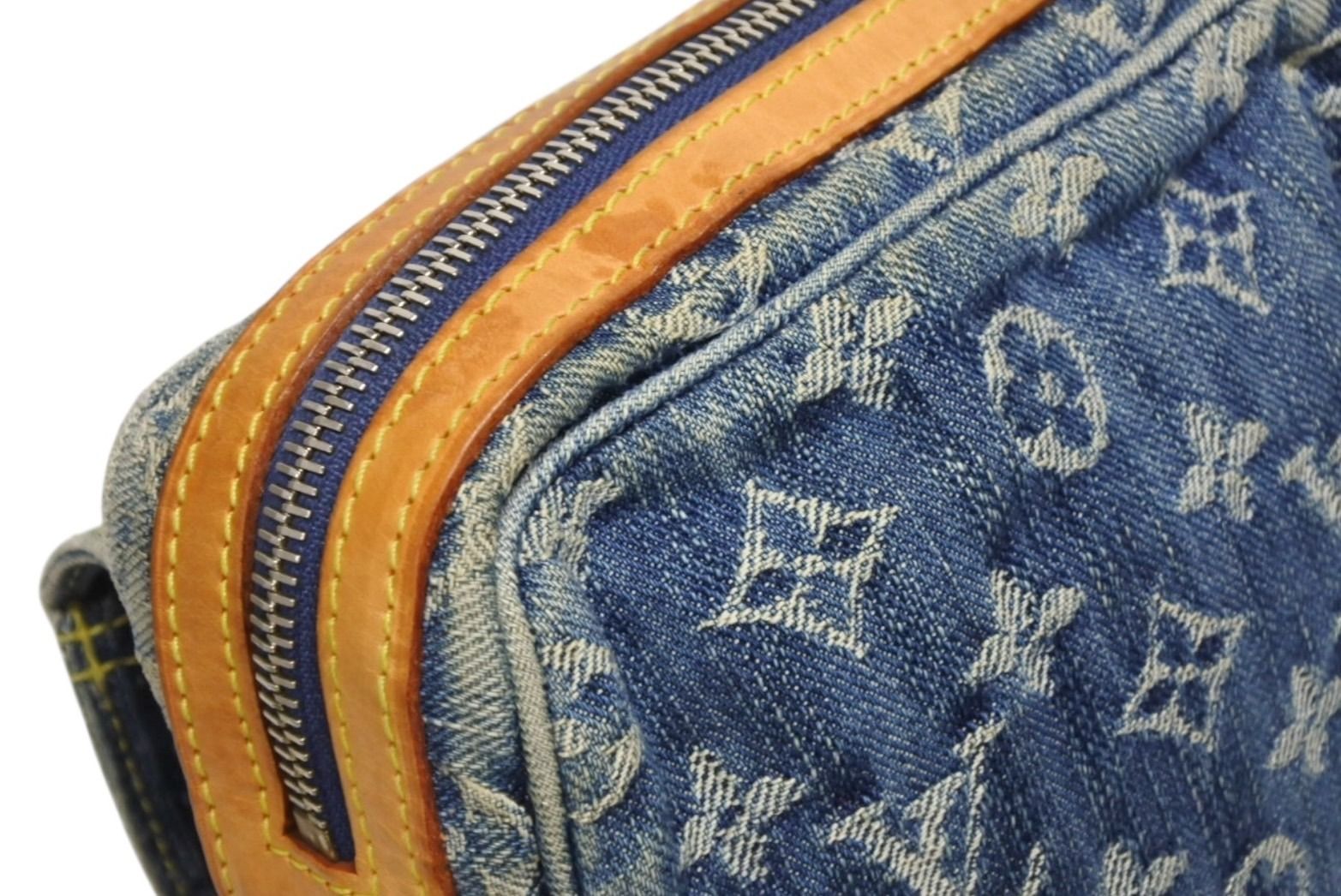 LOUIS VUITTON ルイヴィトン カメラ バッグ ショルダーバッグ M95348 モノグラム デニム インディゴブルー ゴールド金具 美品 中古 4b011377 LOUIS VUITTON ルイヴィトン カメラ バッグ ショルダーバッグ M95348