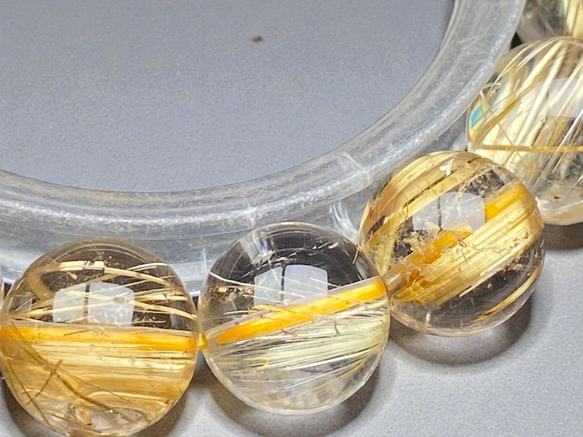 CCg8j18]キャッツアイゴールドタイチンルチルクォーツ13㍉超極品位