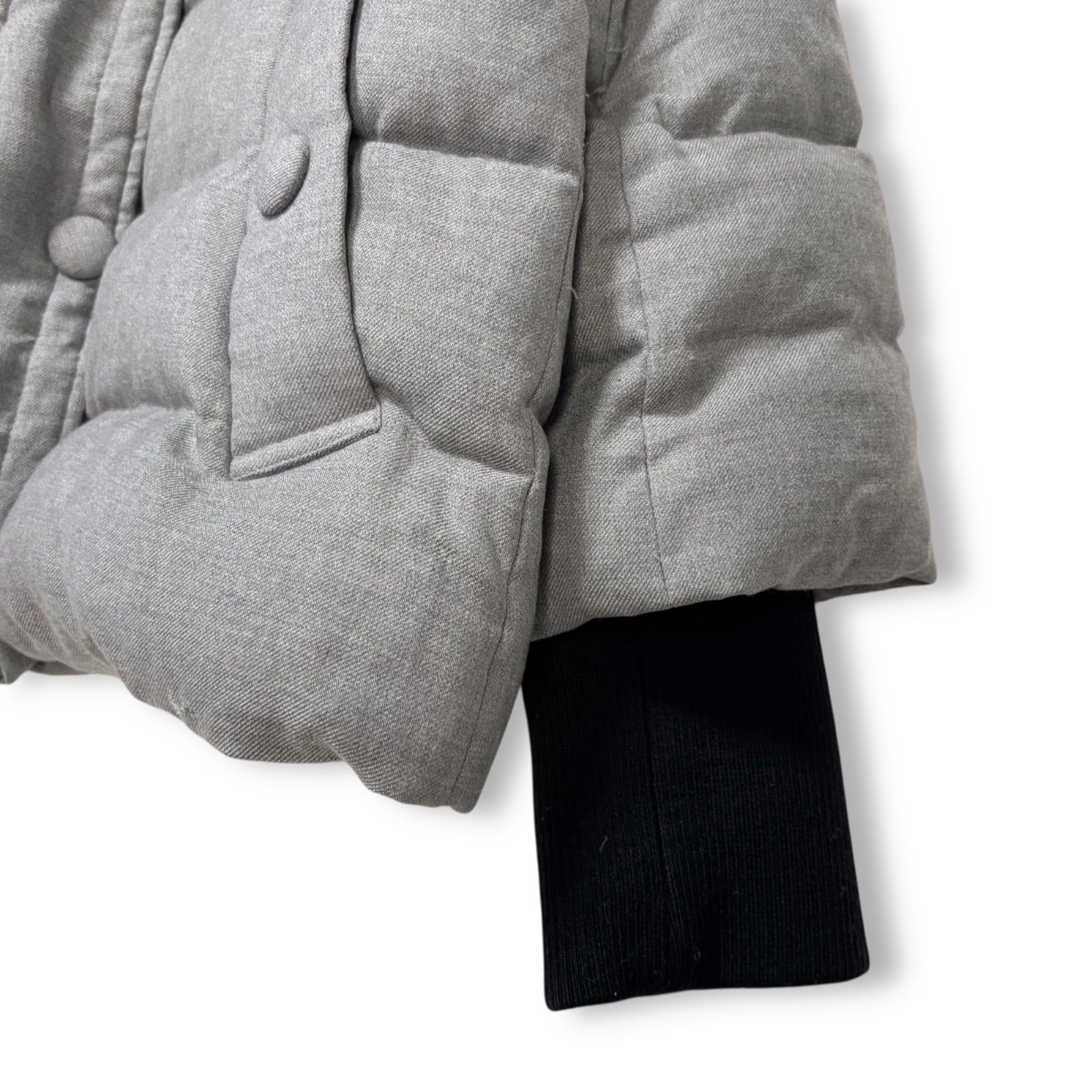 INED イネド ダウンジャケット 上品 ボリューム襟 ショールカラー