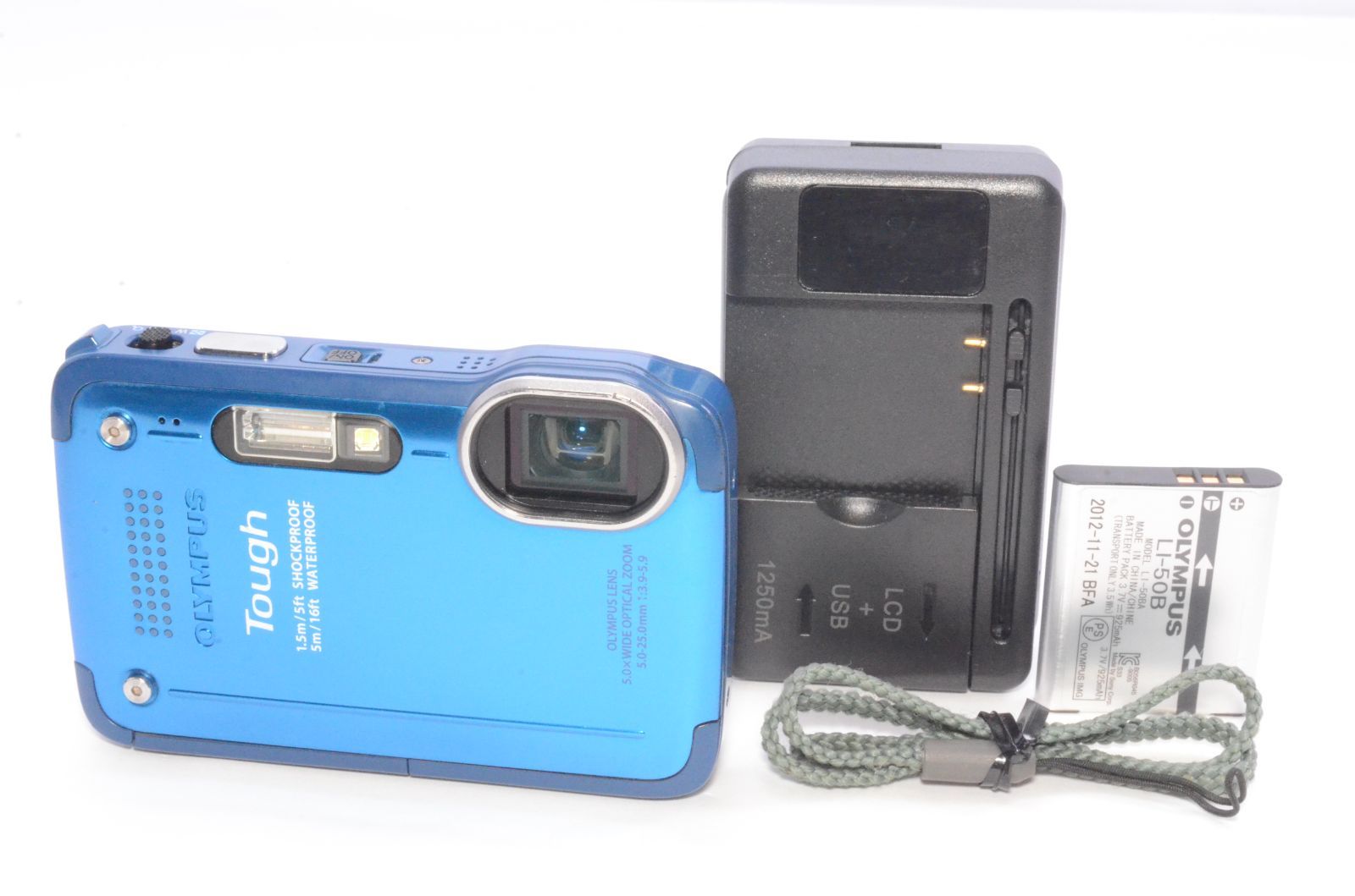 ☆通電・動作確認済☆ OLYMPUS オリンパス TOUGH TG-630 ブルー