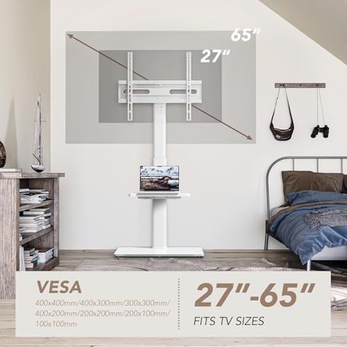 テレビスタンド 壁寄せホワイト ハイタイプ テレビ台 tvスタンド 27~60