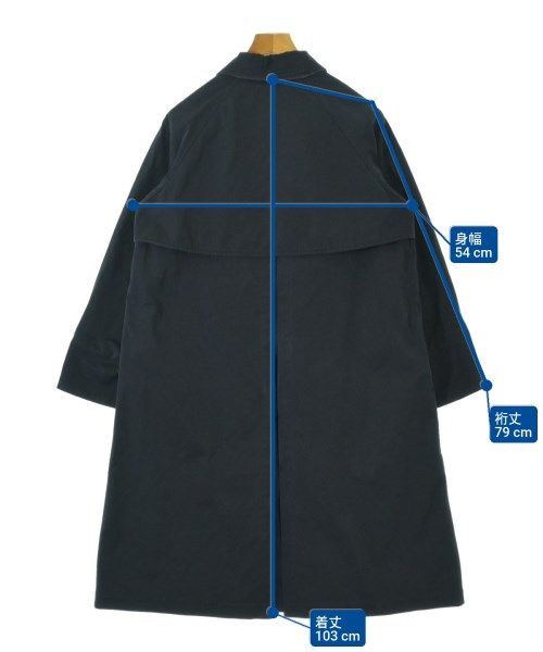 中古・古着通販SCYE (サイ) ライナー付ステンカラーコート ネイビー