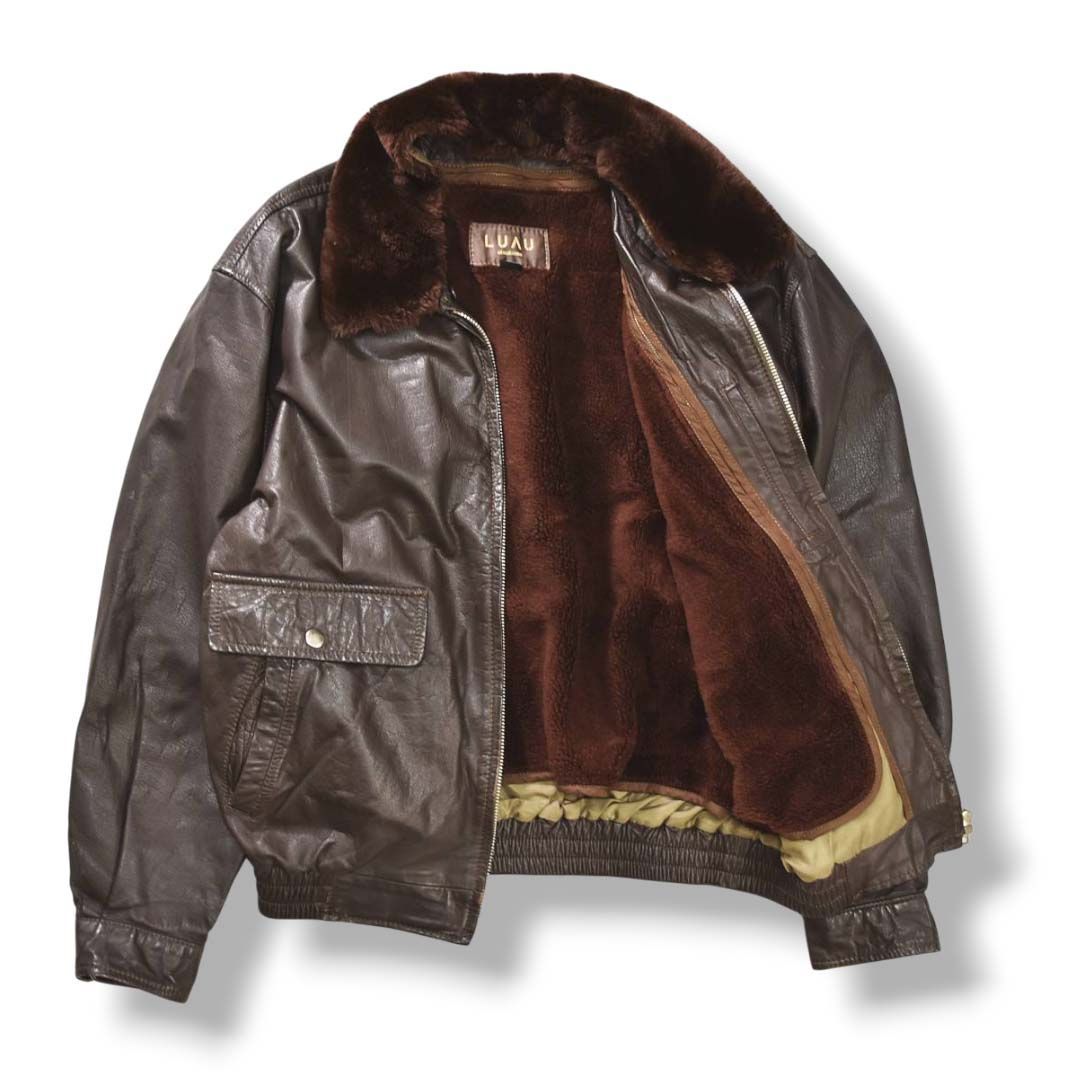 archive フライトジャケット G-1 A-2 牛革 ボア ライナー付 XL archive フライトジャケット G-1 A-2 牛革 ボア ライナー付 XL 楽天
