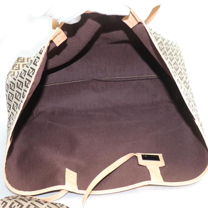 FENDI フェンディ ズッキーノ トート トートバッグ ベージュ 8BH005