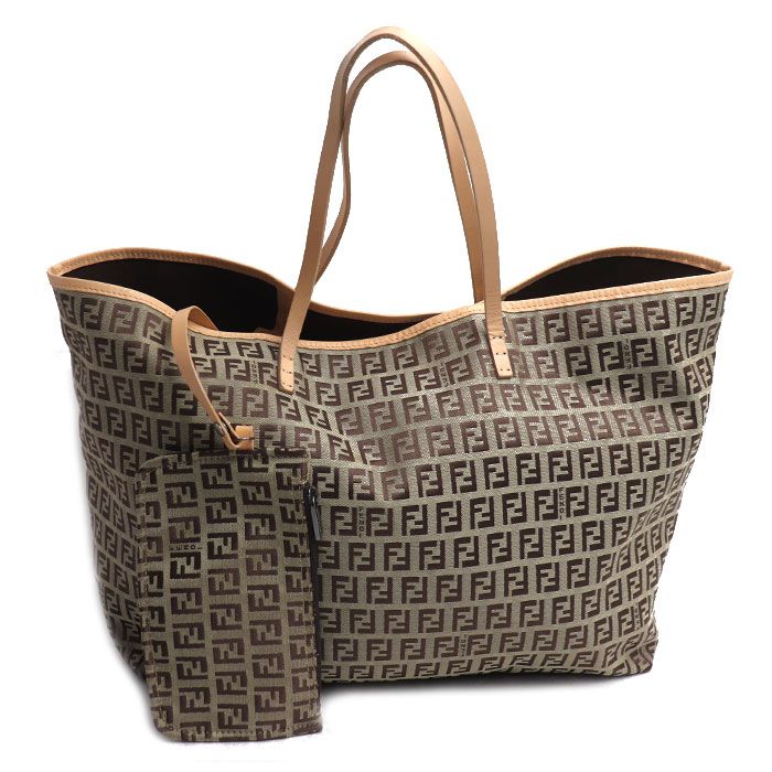 FENDI フェンディ ズッキーノ トート トートバッグ ベージュ 8BH005