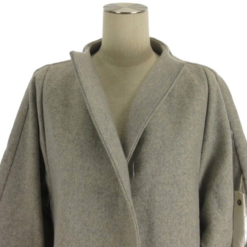 オートクチュール Auto couture コート ロング ウール グレー 40 □TC  
