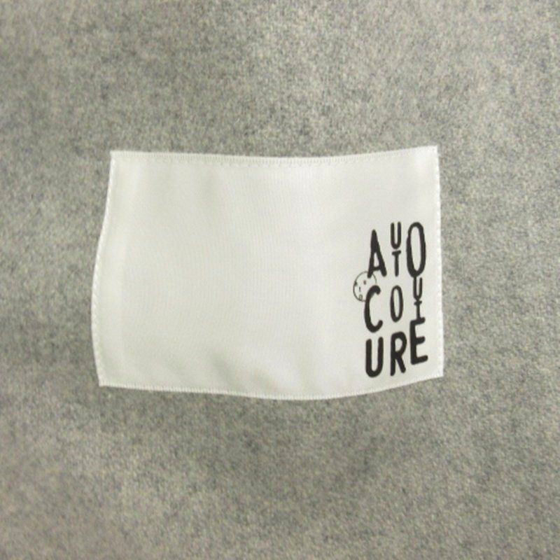 オートクチュール Auto couture コート ロング ウール グレー 40 □TC  