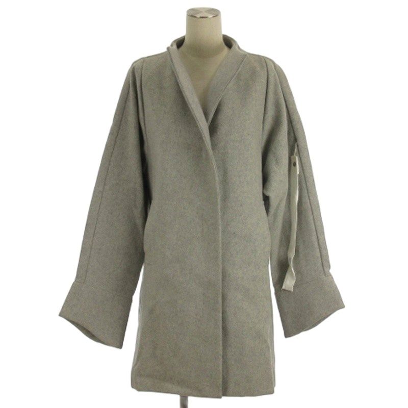 オートクチュール Auto couture コート ロング ウール グレー 40 □TC  